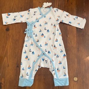 Angel Dear brand infant one piece with sailboat pattern. New with tags.